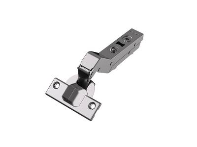 Петля для угловых дверей +30° Alphalux Titan Clip-On, Soft-Close, угол открывания 100°, 48мм, чашка 35 мм, титан Изображение