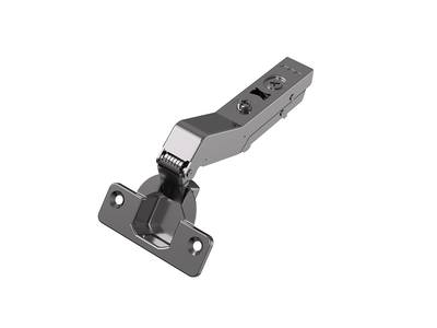 Петля для угловых дверей +45° Alphalux Titan Clip-On, Soft-Close, угол открывания 100°, 48мм, чашка 35 мм, титан Изображение