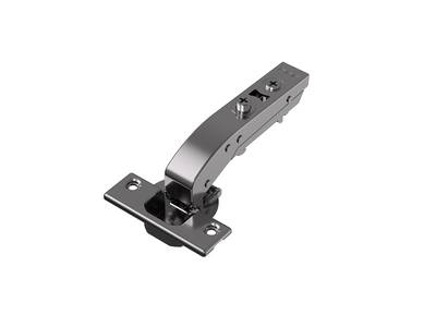 Петля для угловых дверей +90° Alphalux Titan Clip-On, Soft-Close, угол открывания 100°, 48мм, чашка 35 мм, титан Изображение