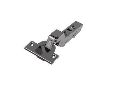 Петля для вкладных дверей Alphalux Titan Clip-On, без пружины, угол открывания 100°, 48мм, чашка 35 мм, титан Изображение