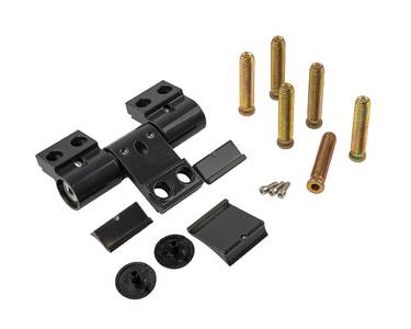 Петля двер. втулочн. ELEMENTIS, 3-х секционная, м/о 63, креп. на тепл. профиль, антрацит 7016 Изображение 2