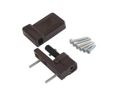 Петля дверная Elementis K-S (15-20 мм), на 100кг., Коричневый, RAL8019 Изображение