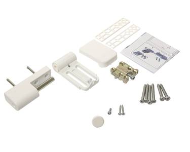 Петля дверная на 160 кг, наплав 17-21,  RAL9016 белый Изображение 4