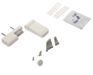 Петля дверная на 160 кг, наплав 17-21,  RAL9016 белый Изображение