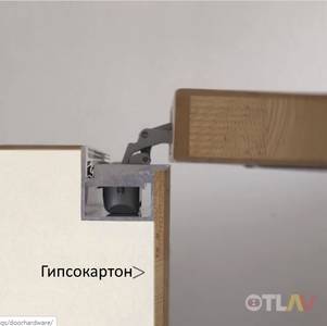 Петля скрытая для компланарных дверей, универсальная, 3D, 130x32/25 мм, 60 кг, цамак и алюминий, с 4 накладками и 4 винтами для крепления накладок, черный матовый Изображение 13