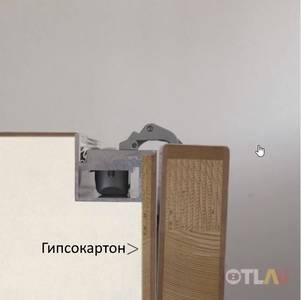 Петля скрытая OTLAV для компланарных дверей, универсальная, 3D, 130x32/25 мм, 60 кг, цамак и алюминий, с 4 накладками и 4 винтами для крепления накладок, никель матовый Изображение 11