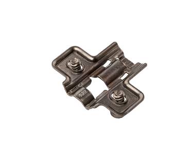 Планка монтажная для петель Alphalux  Titan, Clip-on, H=2, крестовая, с предустановленными евровинтами, титан Изображение 3