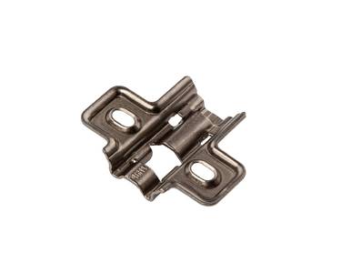Планка монтажная для петель Alphalux  Titan, Clip-on, H=4, крестовая, под саморез, титан Изображение 3