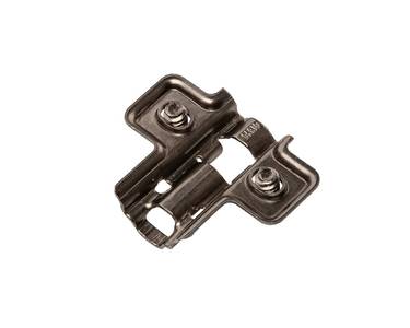 Планка монтажная для петель Alphalux  Titan, Clip-on, H=4, крестовая, с предустановленными евровинтами, титан Изображение 4