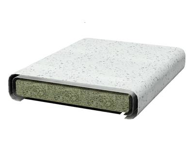 Кухонная столешница ALPHALUX, таволато белый, R6, влагостойкая, 1200*39*1500 мм Изображение 2
