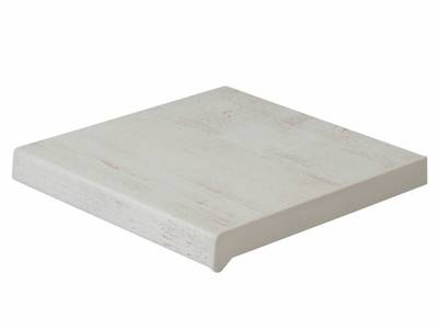 Подоконник пластиковый Moeller 600мм, белый ручей матовый Изображение