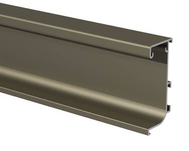 Профиль GOLA FIRMAX L-образный для нижних баз с пазом д/светодиодной ленты, L=4200mm, алюминий шампань Изображение