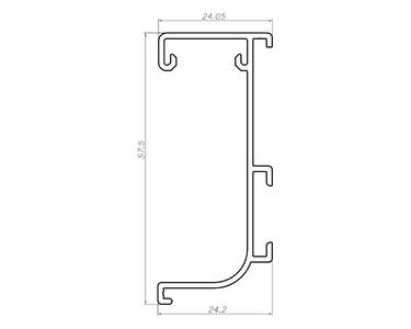 Профиль GOLA FIRMAX L-образный для нижних баз с пазом д/светодиодной ленты, L=4200mm, алюминий шампань Изображение 2