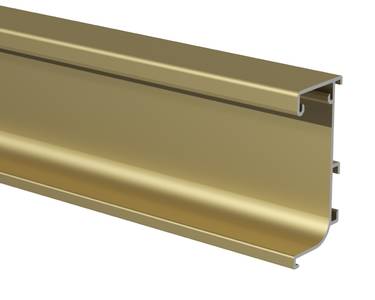 Профиль GOLA FIRMAX L-образный для нижних баз с пазом д/светодиодной ленты, L=4200mm, алюминий золото Изображение