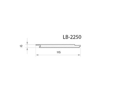 Профиль  МДФ AGT LB-2250 12*115*2800 мм, супермат, макарон грин 3015 (Macaron Green) Изображение 2