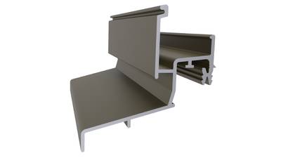 Профиль водоотводный, N22/34, алюминий, бронза, АЛЮСТАРТ Изображение