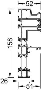 Рама однополозная 158мм. HI, 6.5 м неокрас Изображение