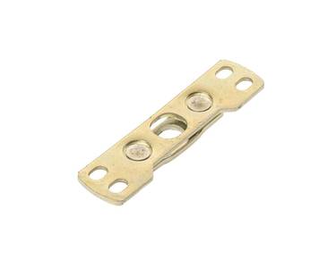 Рег. ответная планка дверного шпингалета для порога, плоская, высота 9,2 мм. отверстие под ригель 11*13,5 мм Изображение 3
