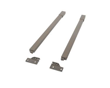 Рейлинги Firmax длина 450 мм, квадратные верхние для ящика Slimline + комплект из двух креплений, кашемир Изображение 2