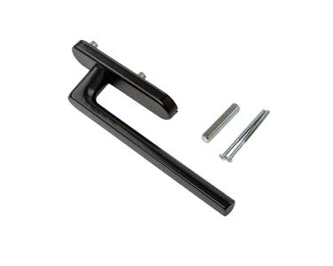 Ручка Internika без PZ, длина ручки 240 мм, штифт 10*10, L=62, винты М5*85, черный (RAL9005) Изображение