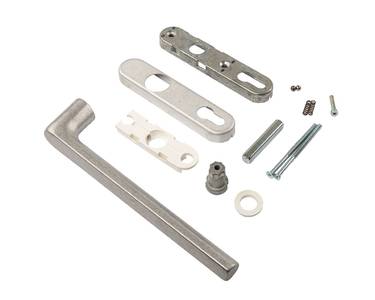 Ручка Internika без PZ, длина ручки 240 мм, штифт 10*10, L=62, винты М5*85, неокрас Изображение