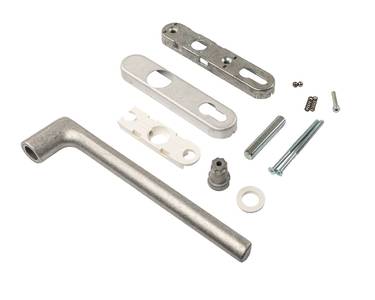 Ручка Internika без PZ, длина ручки 240 мм, штифт 10*10, L=62, винты М5*85, неокрас Изображение 2