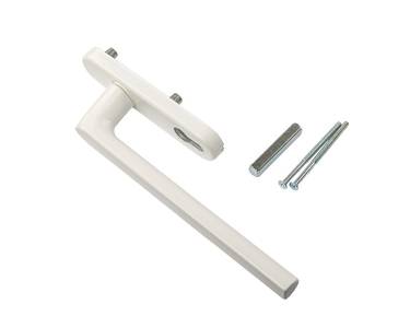 Ручка Internika с PZ, длина ручки 240 мм, штифт 10*10, L=62, винты М5*85, белый (RAL9016) Изображение
