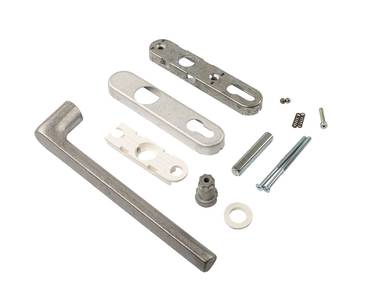 Ручка Internika с PZ, длина ручки 240 мм, штифт 10*10, L=62, винты М5*85, неокрас Изображение