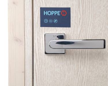 Ручка дверная латунная Los Angeles, с раздельной накладкой, хромированная Изображение 3