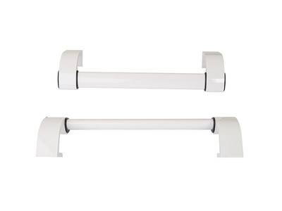 Ручка дверная прямая межосевое расстояние 350 мм с креплениями (58-72 мм) цвет: белый Изображение 5