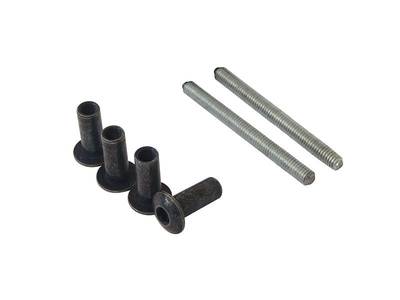 Ручка дверная прямая межосевое расстояние 350 мм с креплениями (58-72 мм) цвет: белый Изображение 6