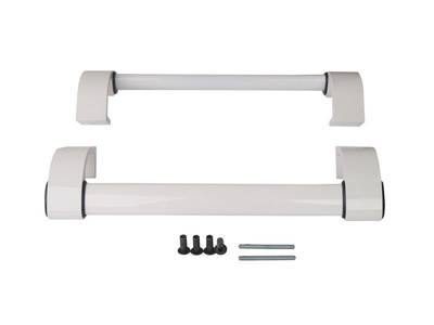 Ручка дверная прямая межосевое расстояние 350 мм с креплениями (58-72 мм) цвет: белый Изображение 9