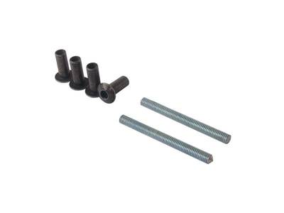 Ручка дверная прямая межосевое расстояние 350 мм с креплениями (58-72 мм) цвет: белый Изображение 10