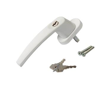 Ручка оконная с ключом Internika, 35 мм, белая, с винтами Изображение 4