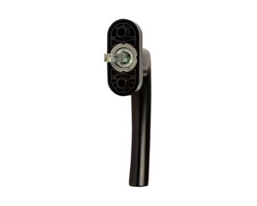 Ручка оконная Rotoline 40мм, алюминиевая, 90°, без винтов, без логотипа Roto, черный янтарь матовый R062M Изображение 2