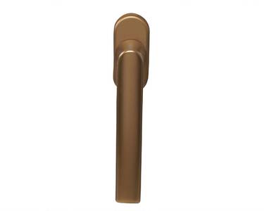 Ручка оконная алюминиевая  HOPPE Hamburg SecuForte, штифт vario fit 32-42 мм, 45°, 2 винта М5х45,  2 винта М5х50, бронза Изображение 4