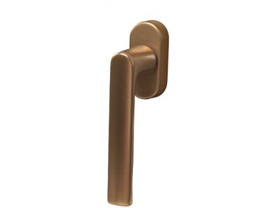 Ручка оконная алюминиевая  HOPPE Hamburg SecuForte, штифт vario fit 32-42 мм, 45°, 2 винта М5х45,  2 винта М5х50, бронза Изображение 3