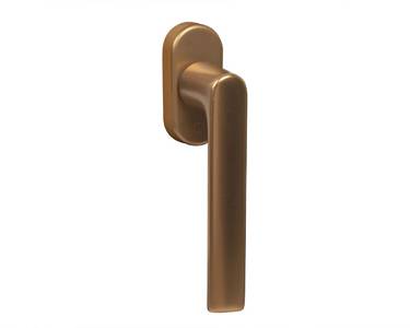 Ручка оконная алюминиевая  HOPPE Hamburg SecuForte, штифт vario fit 32-42 мм, 45°, 2 винта М5х45,  2 винта М5х50, бронза Изображение 5