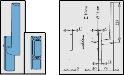 Ручка внутренняя Si-line HS 300 PZ, белая (Только с PMHB0040-502010) Изображение 2