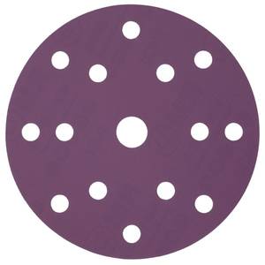 Шлиф круг HANKO PP627 Purple Paper 150мм 15отв Р150 на бум основе липучка Изображение