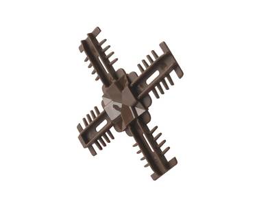 Соединение декоративное крестовое Isabel, 18x8, коричневое для двустороннего профиля Изображение