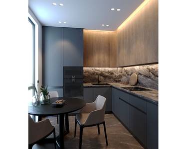 Кухонная столешница R3 FS090 S8 Делоникс серый, 4100*600*38 мм Изображение 3