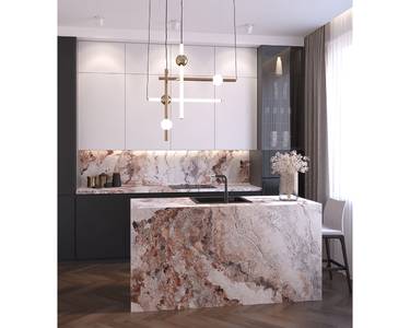 Кухонная столешница R3 FS808 S1 Бэлла Россо PREMIUM, 4100*600*38 мм Изображение 3