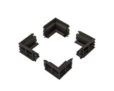 Уголок для среднего уплотнителя ALM760071 черный комплект: 4 шт Изображение
