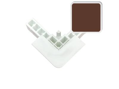 Уголок для внутреннего усиленного профиля, коричневый Изображение 2