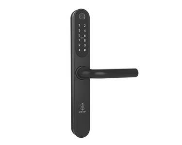 Умный электронный замок Konan Q1 Black (с замком, нажимной гарнитур) Изображение 2