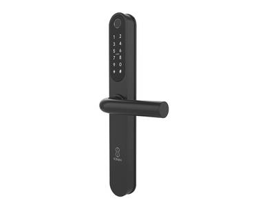 Умный электронный замок Konan Q1 Black (с замком, нажимной гарнитур) Изображение 3