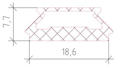 Уплотнитель для защиты пазов дверей, EPDM 175м, черный Изображение