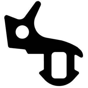 Уплотнитель совместим с прфоилем KBE (255) (стеклопакет), чёрный, ТЭП, левая намотка Изображение