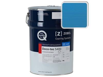 Лак фасадный ZOBEL Deco-tec 5400/5420, Blau 5.15 шелковисто-матовый, 1л Изображение